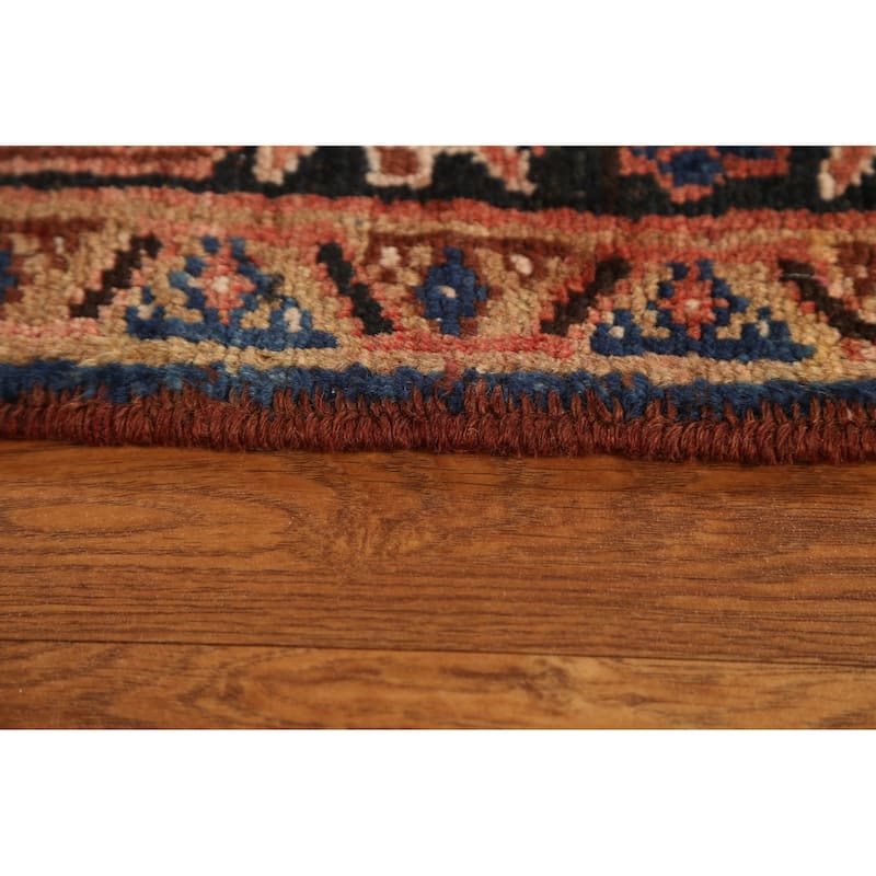 Vintage Geometric Heriz Persian Traditional Wool Area Rug Hand-knotted - 8'7" x 10'9"