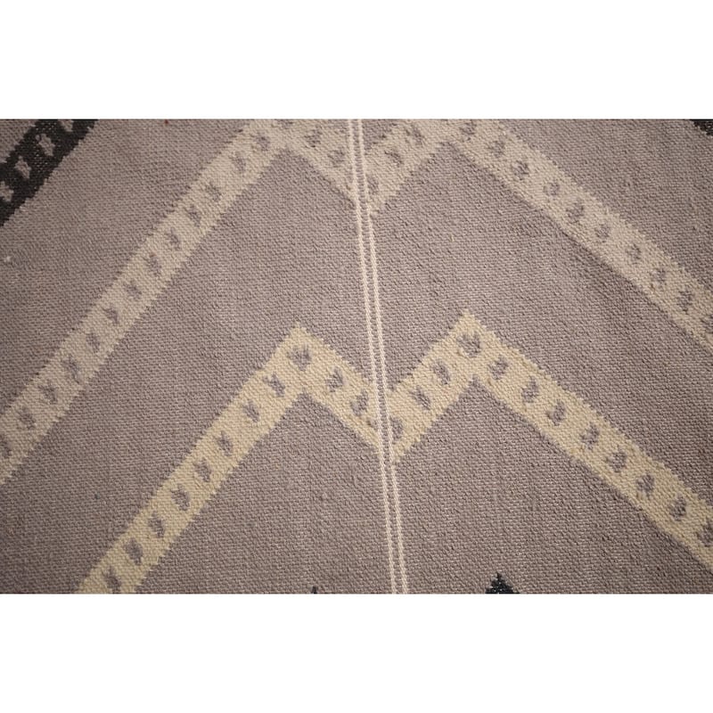 All-Over Kilim Durrie Oriental Large Area Rug Cotton Carpet - 10'5" x 23'5"