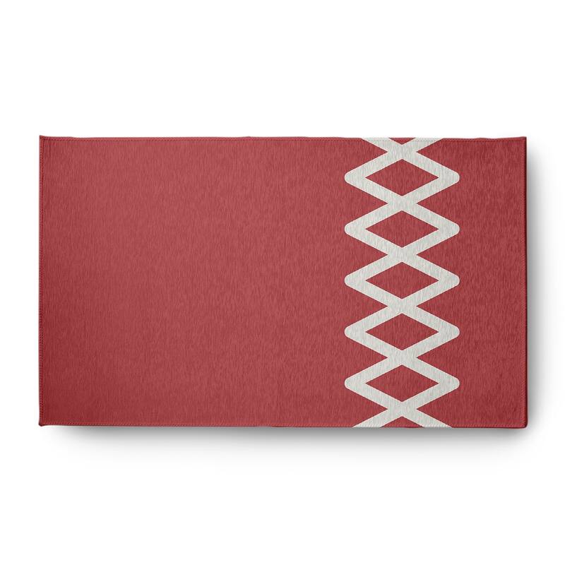 Zipper Stripe Indoor/Outdoor Rug - Ligonberry Red - 3' x 5'