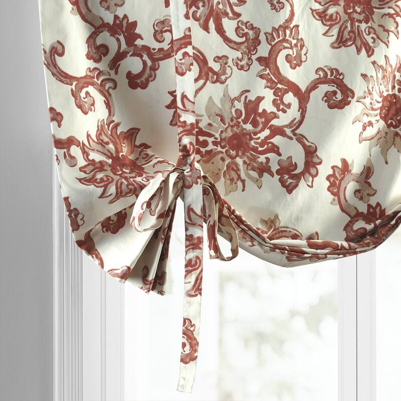 Exclusive Fabrics Indonesian Printed Cotton Tie-Up Window Shade - 46 X 63