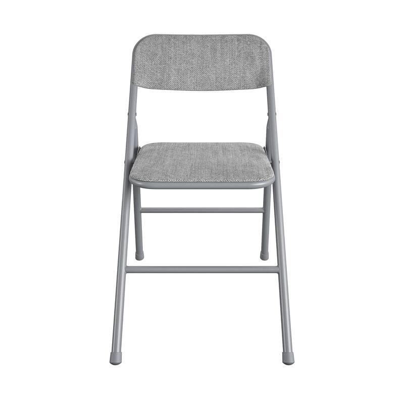 COSCO 5-Piece Folding Vinyl Table and Fabric Chair Set - 5 piece