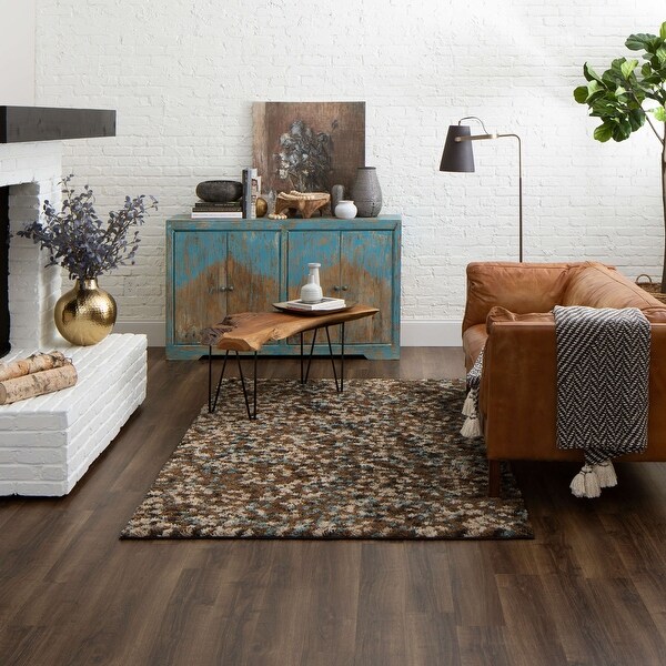 Mohawk Home Chaos Theory Abstract Shag Area Rug