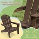 preview thumbnail 22 of 38, Outdoor HDPE Kid's Adirondack Chair for Kids - High Backrest & Armrests - 21" x 20.5" x 25"
