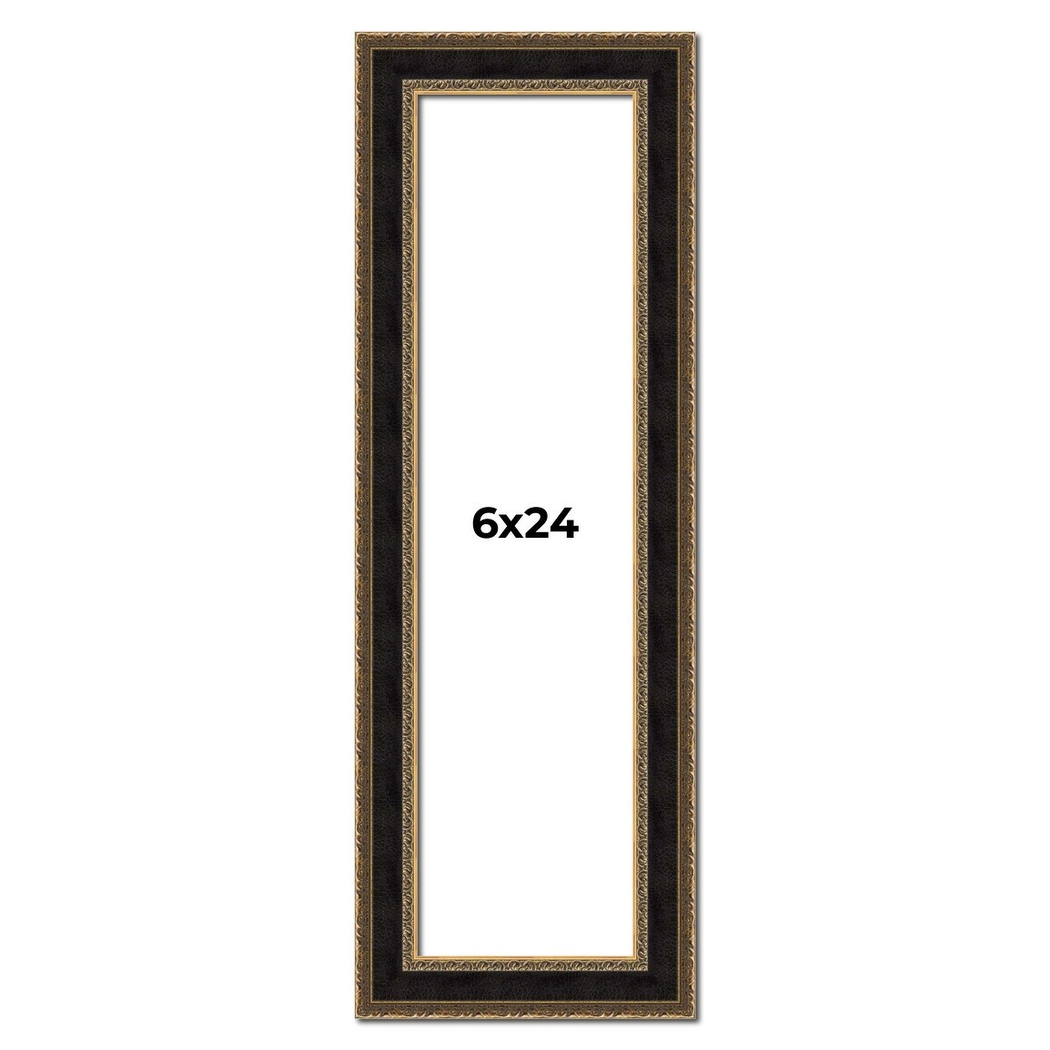 6x24 Frame Gold Antique Vintage Sold Wood Picture Frame | 1.75 Inch