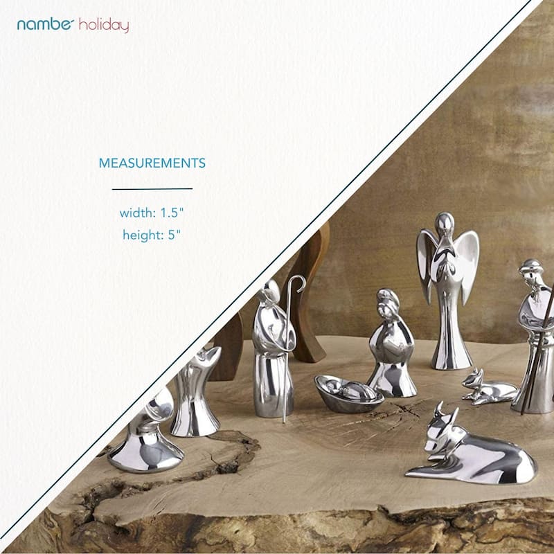 Nambe Miniature Nativity Angel - 5”H