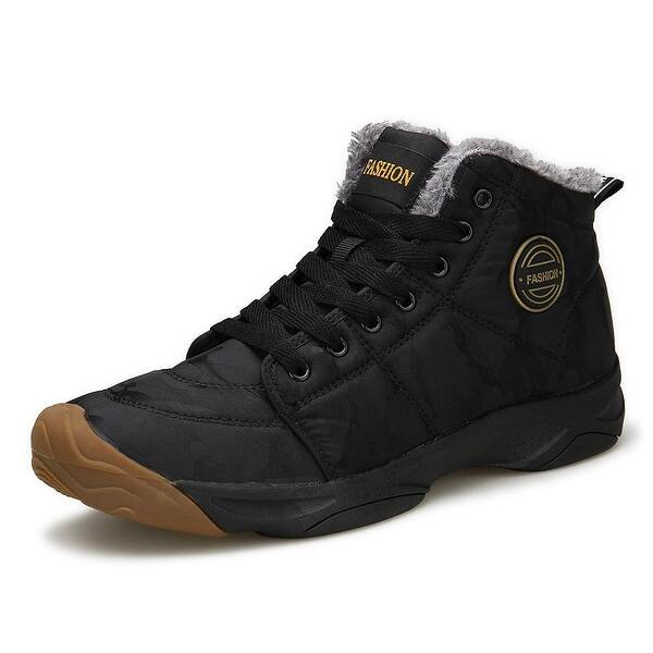 Shop Mgreater Men S Snow Boots Fur Lined Booties Non Slip