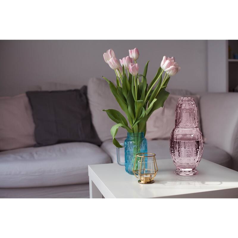 Vintage Pink 2-Piece Carafe Set