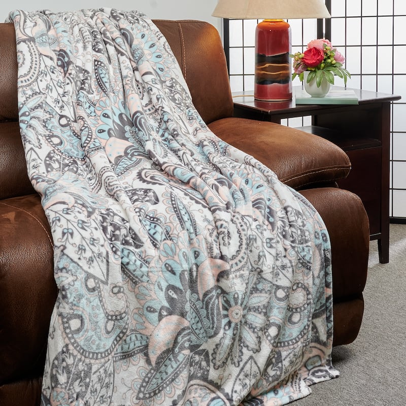 Kathy Ireland Flannel Fleece Blanket - Isabelle - Twin