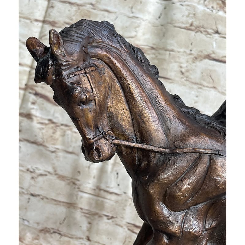 Frederic Remington Cowboy Bronze Statue Sculpture Country Western Art 17 Inches X 21 Inches