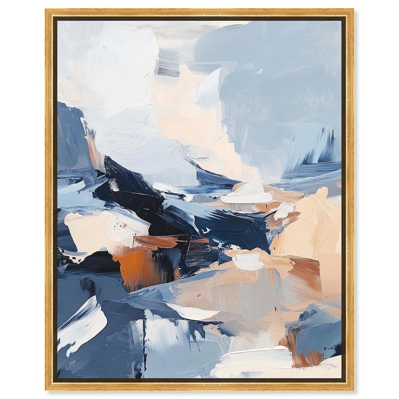 A Symphony in White III Canvas by Art Remedy - 30" x 36" - Gold