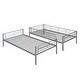 preview thumbnail 37 of 43, Twin Over Twin Metal Bunk Bed with Ladder