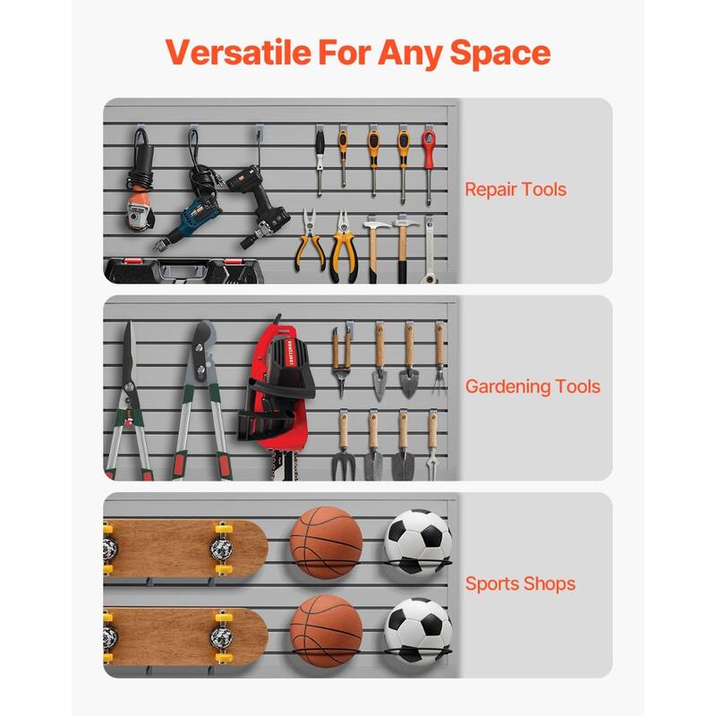 PVC Garage Slat Wall Panel with Modular Design and Suitable for Both Indoor and Outdoor Use