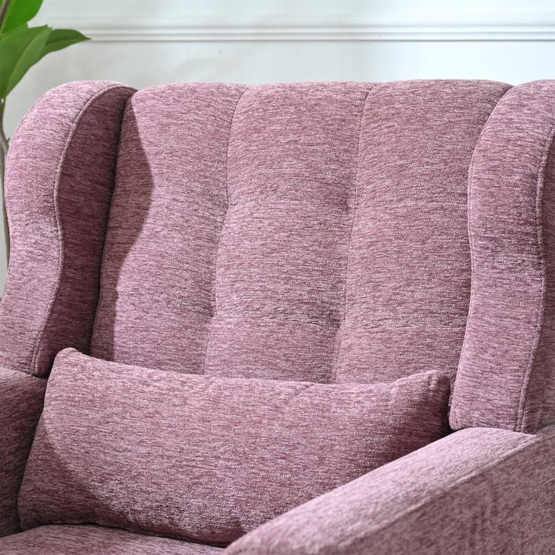 Reception Chair Purple Side Chair Padded Chair Office Chair Lobby Chair with Wood Legs, Corner Chair Leisure Chair