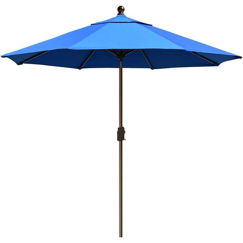 Tradesparker Multicolor Sunbrella 9ft/10x6.5ft Patio Market Outdoor Table Umbrella