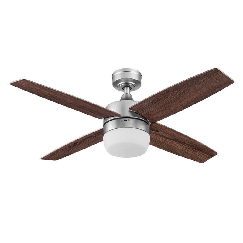 44" Prominence Home Atlas Pewter Modern Indoor LED Ceiling Fan with Light and Remote Control