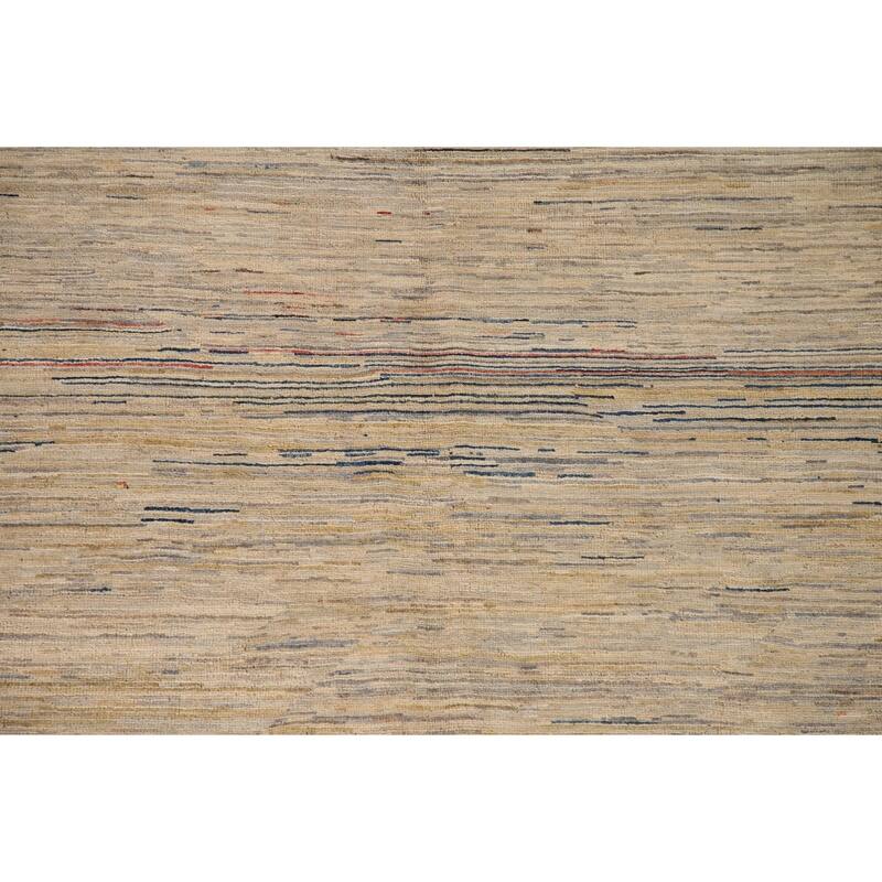 All-Over Gabbeh Kashkoli Oriental Area Rug Hand-knotted Wool Carpet - 4'11" x 6'7"