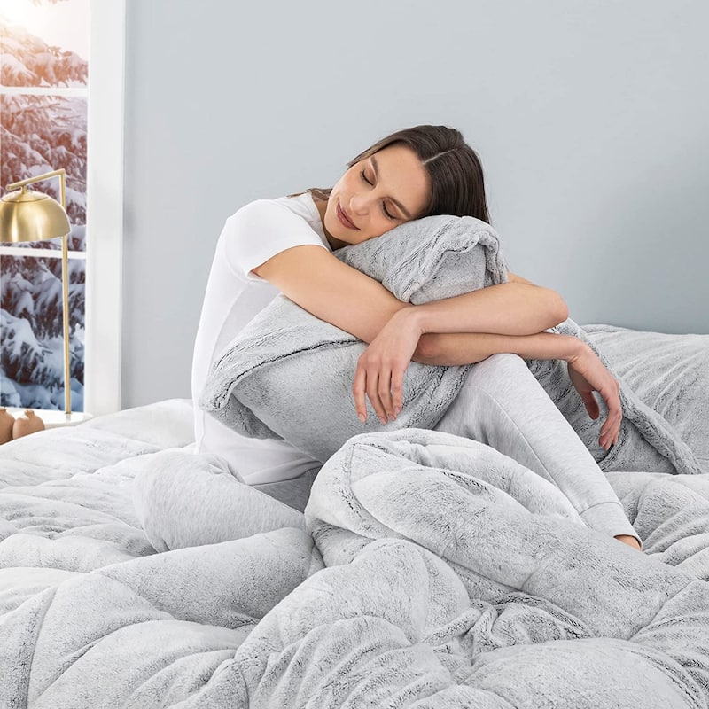 Nati Nasti - Coma Inducer® Comforter Set - USA Lightweight Filled - Frosted Coal