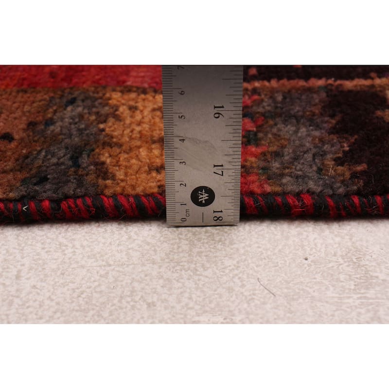 ECARPETGALLERY Hand-knotted Melis Vintage Red Wool Rug - 4'4 x 14'0