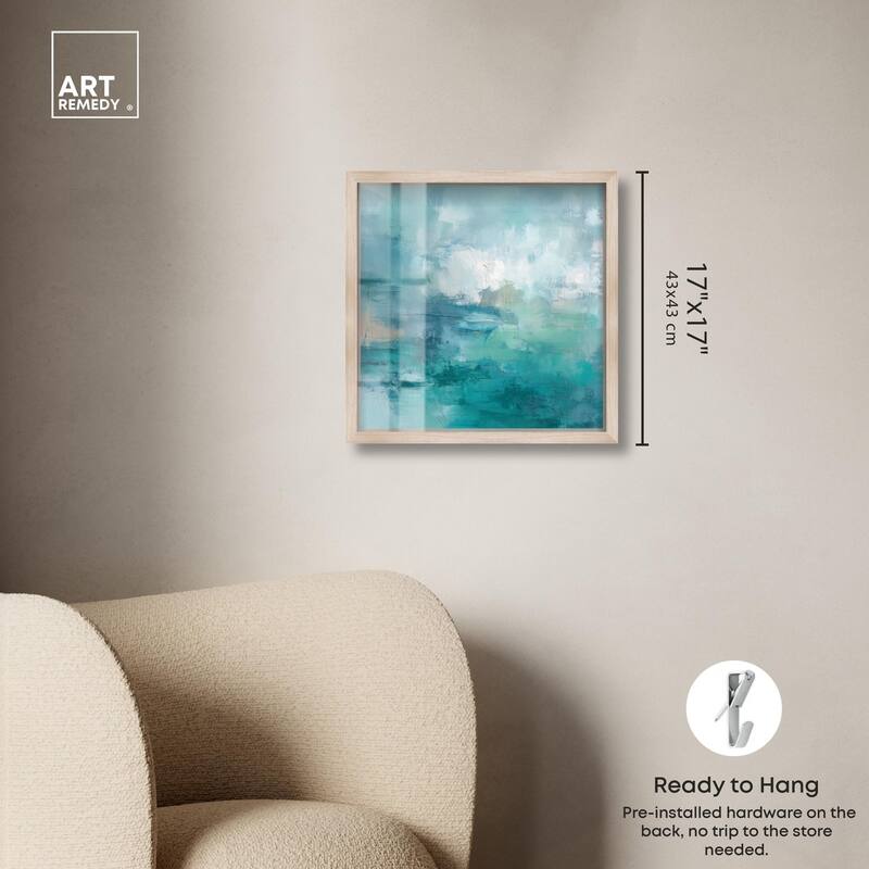 Green Blue II Shadowbox by Art Remedy