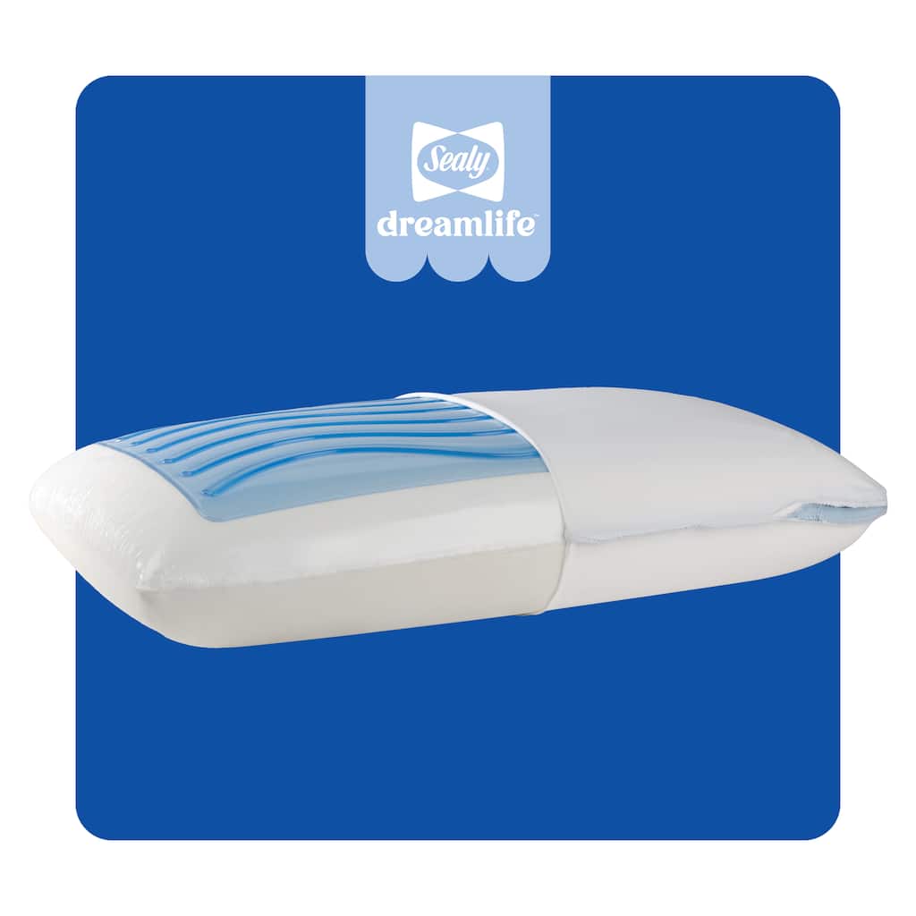 Sealy Dreamlife Memory Foam Gel Pillow, King