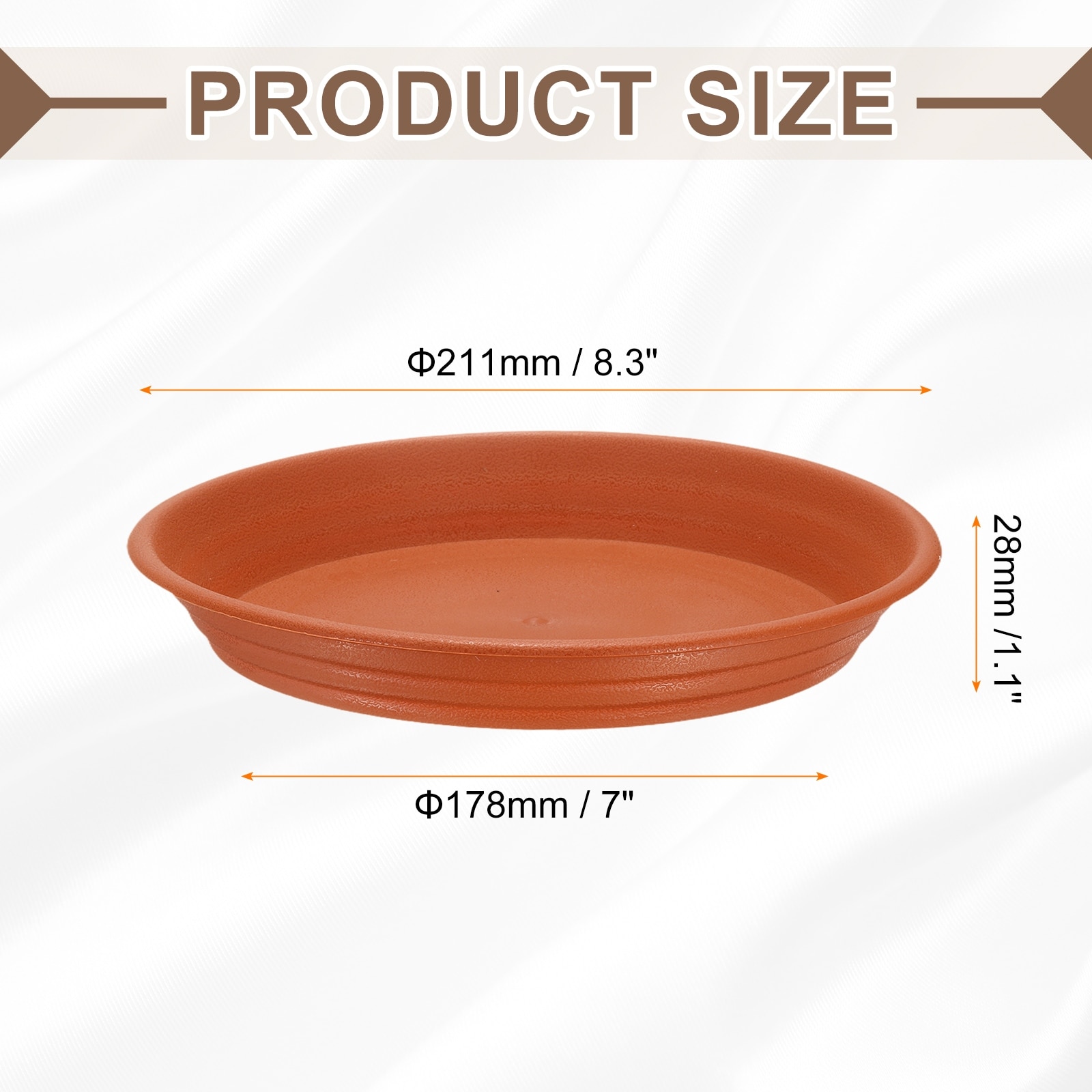 Plastic Plant Saucer Round Drip Trays Flower Pot Saucers Flower Base Bottom Drainage Tray for Indoors Outdoors Planter