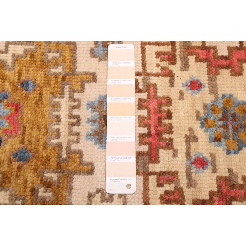 ECARPETGALLERY Hand-knotted Modern Oushak Cream Wool Rug - 5'3 x 8'1