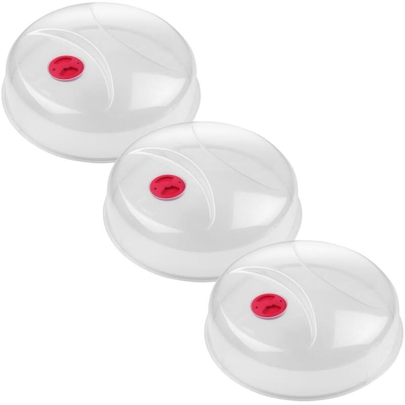 YBM Home Microwave Splatter Cover, Dishwasher Safe, 33-1172 - Set of 3