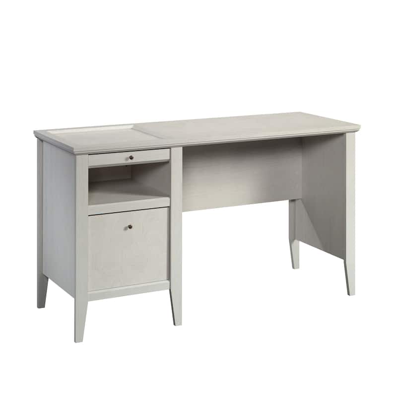 Wood Versatile Desk with 2 Drawers, Light Gray