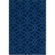 preview thumbnail 31 of 40, Hand-Loomed List Wool Area Rug Navy - 6' x 9'