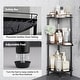 preview thumbnail 6 of 14, Corner Shower Caddy - 9.6"D x 9.6"W x 30.9"H