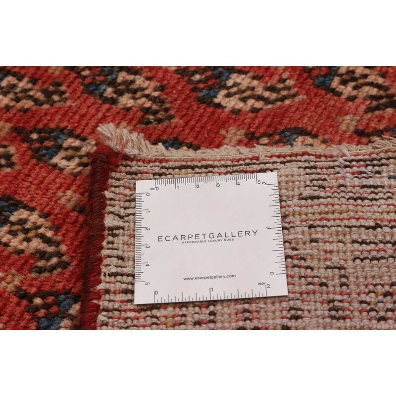 ECARPETGALLERY Hand-knotted Andelz Red Wool Rug - 4'3 x 10'10