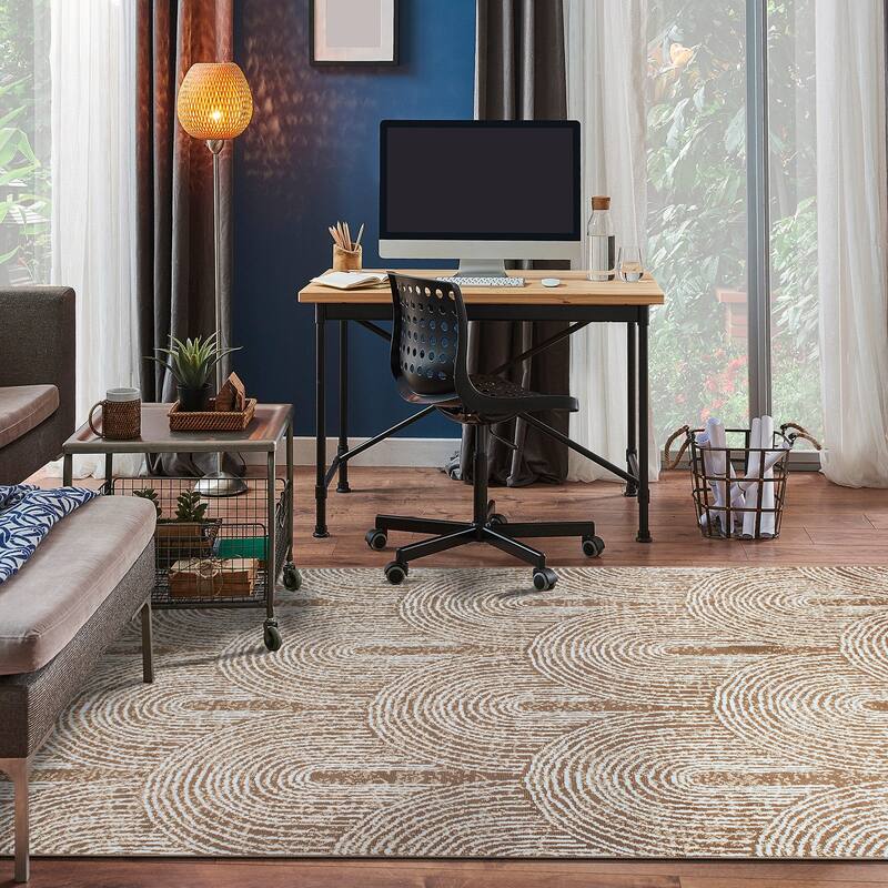 World Rug Gallery Contemporary Bohemian Arch Area Rug