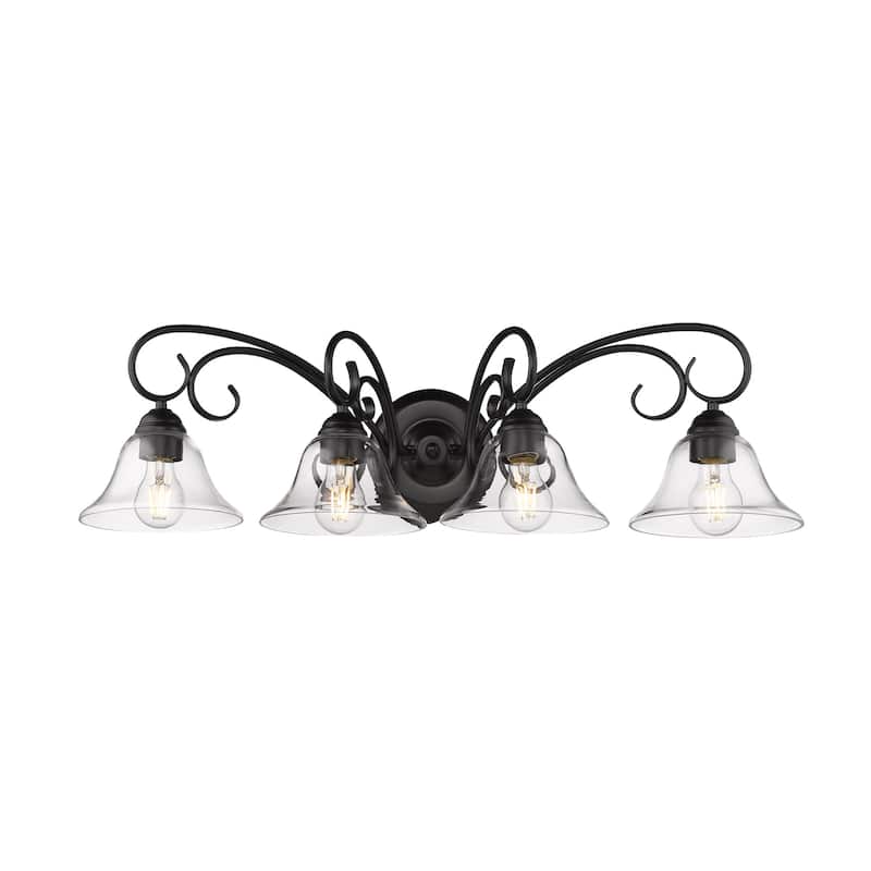 Golden Lighting Homestead 4 Light 32" Wide Bathroom Vanity Light