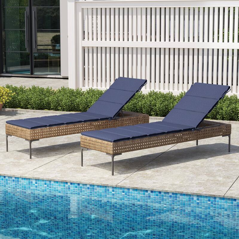 Outdoor Patio Chaise Lounge Cushion Lounger Cushion