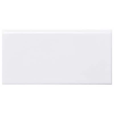 Fresno 3x6 White Polished Ceramic Bullnose Tile Trim