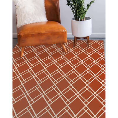 CHIP RUST Area Rug By Becky Bailey