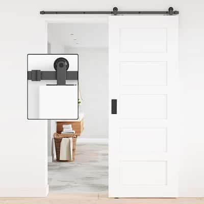 5-12 FT Antique Top Mount Single Door Sliding Barn Door Hardware