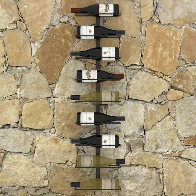 vidaXL Wall Wine Rack Wall Mounted Bottle Holder Storage Organizer for Pantry