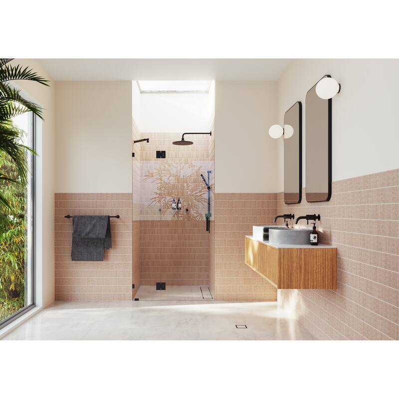 Glass Warehouse GW-GH-38 Halo 78" High x 38" Wide Hinged Frameless