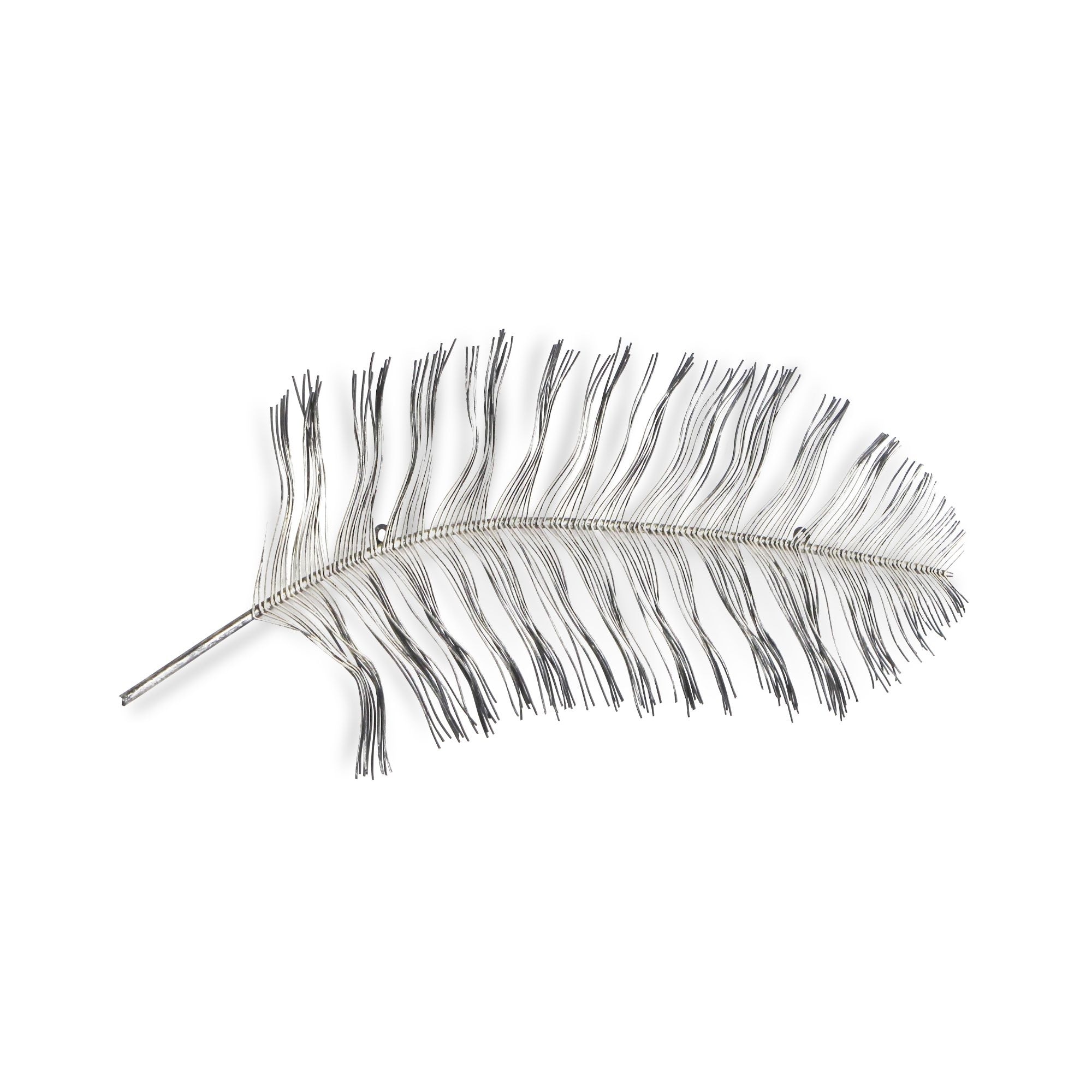 37.25" Silver and Black Contemporary Peacock Feather Wall Decor - Overstock  - 31715833