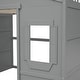 preview thumbnail 86 of 112, Solid Wood House Loft Bed with Window Design and Ladder, Twin/Full Size Playhouse Bed Loft Bed Frame with Guardrail for Kids
