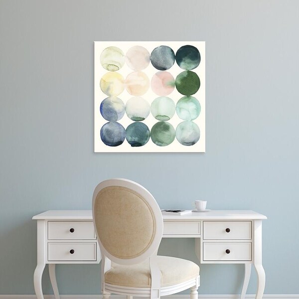 Easy Art Prints Grace Popp's 'Pastel Hoops II' Premium Canvas Art