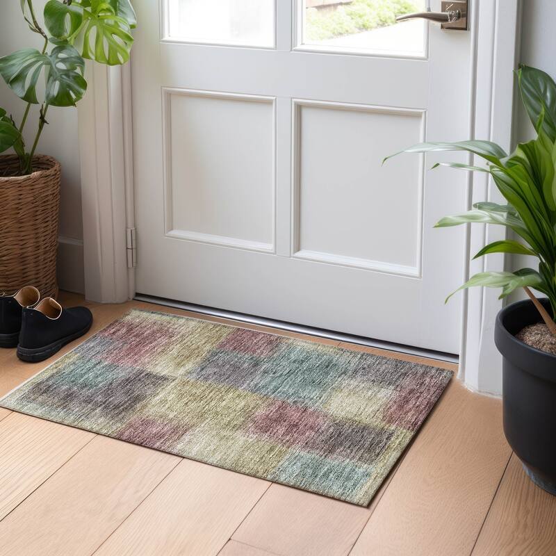 Premium Washable Super Soft Solid Ombre Mayfield Rug - Beige - 1' 8" x 2' 6" - Rectangle