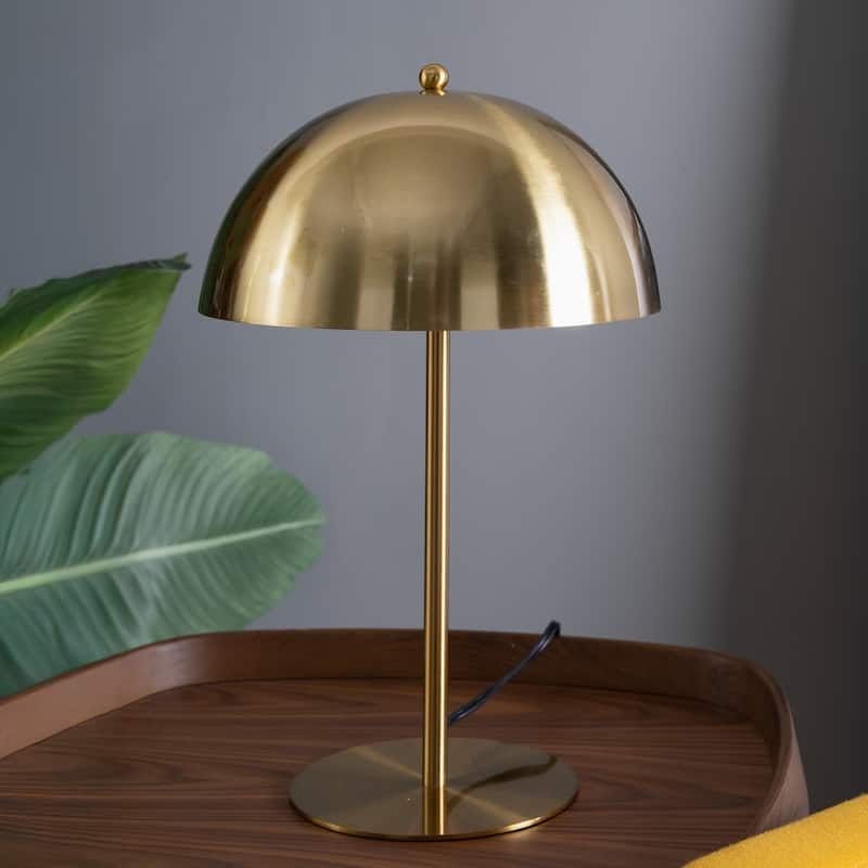 Firenze Gold Dome Table Lamp with Sleek Design - Gold