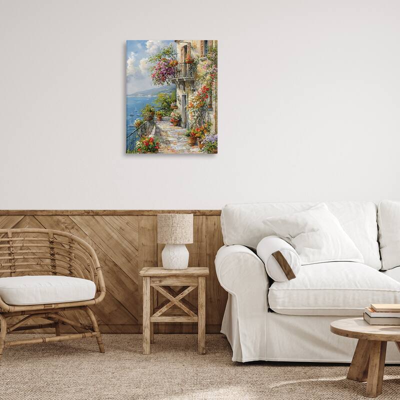 Stupell Botanical Lined Seaside Canvas Wall Art Design By Franklyn Gregory