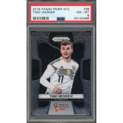 Timo Werner 2018 Panini Prizm World Cup Soccer Card #98 PSA 8 - 8'6" x 11'6"