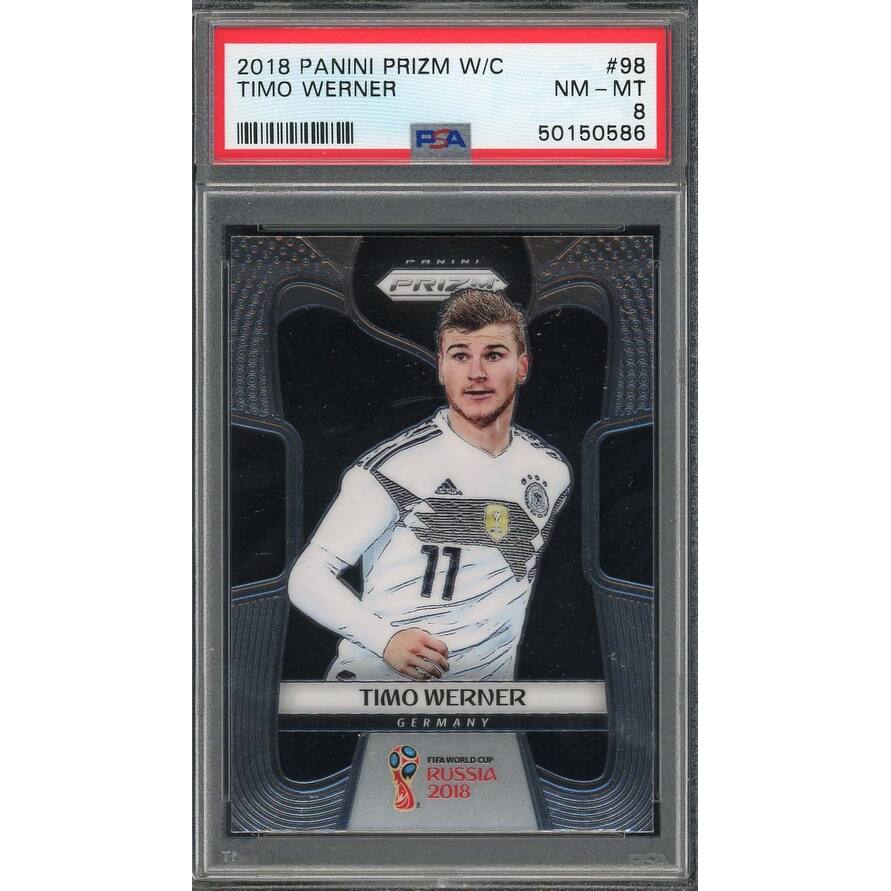 Timo Werner 2018 Panini Prizm World Cup Soccer Card #98 PSA 8 - 8'6" x 11'6"