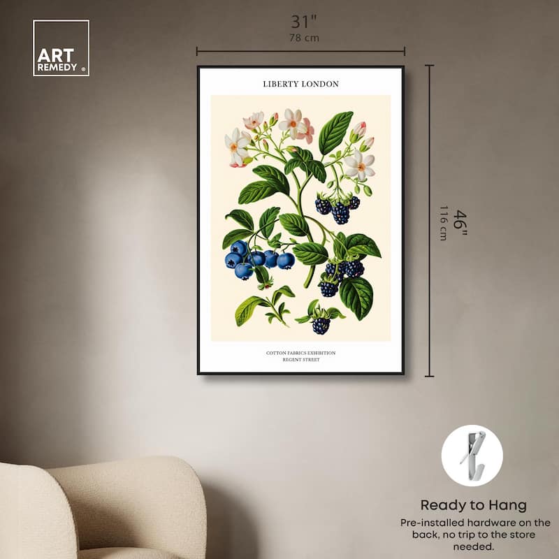 Berries and Blooms II Canvas by Art Remedy