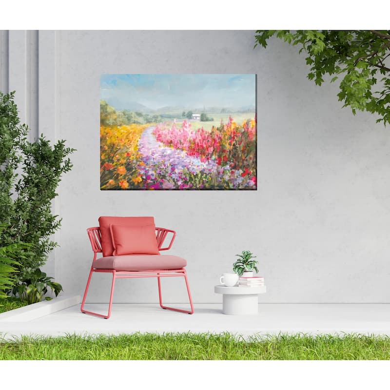 Flowering Footpath All Weather Outdoor Wall Décor