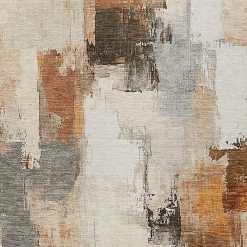 HomeRoots Abstract Transitional Rectangle Outdoor Rug